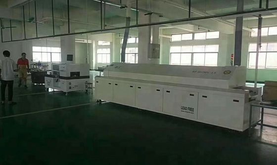Chain Rail Type Reflow Soldering Machine , 8 Zone PC Control SMD Reflow Oven